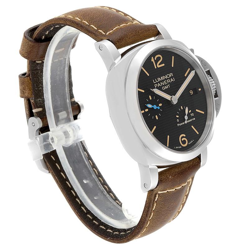Panerai Luminor GMT 3 Days Power Reserve Watch PAM01537 In Excellent Condition For Sale In Atlanta, GA