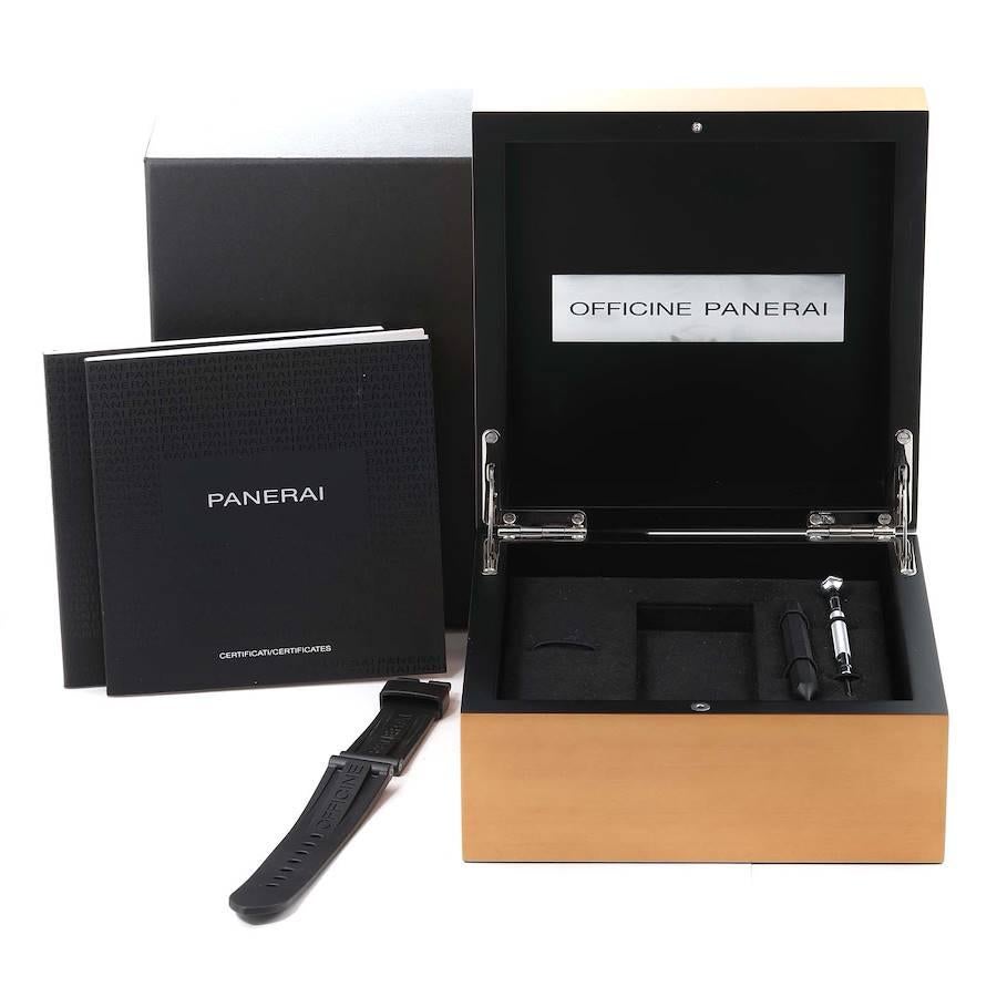 Panerai Luminor GMT 44mm Black Dial Steel Mens Watch PAM01320 Box Papers 6