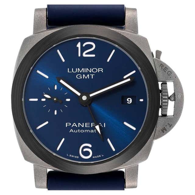 Panerai Luminor GMT Blue Dial Titanium Watch PAM01279 Box Papers For ...