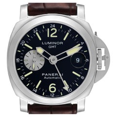 Panerai Luminor GMT Automatic Steel Mens Watch PAM00088 Card