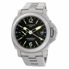 Panerai Luminor GMT PAM00297 Stainless Steel Black Dial Automatic Watch