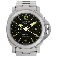 Panerai Luminor GMT PAM00297 Stainless Steel Black Dial Automatic Watch