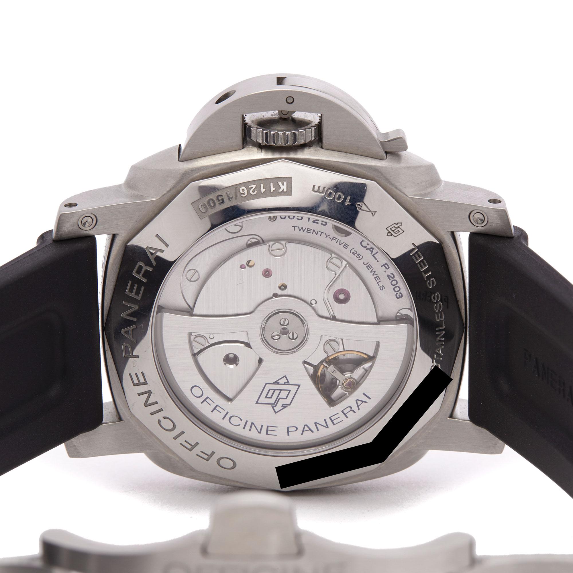 Panerai Luminor GMT Stainless Steel PAM00270 Wristwatch In Excellent Condition In Bishops Stortford, Hertfordshire
