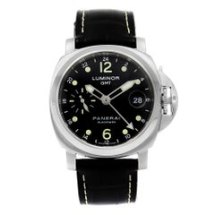 Used Panerai Luminor GMT Steel Black Dial Automatic Men's Watch PAM00159