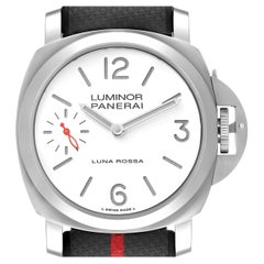 Panerai Luminor Luna Rossa 44mm White Dial Mens Watch PAM01342 Unworn