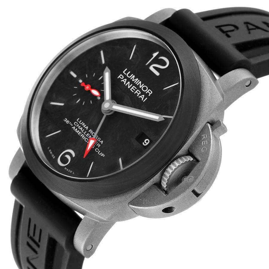 Panerai Luminor Luna Rossa GMT Titanium Carbotech Watch PAM01096 Unworn en vente 1
