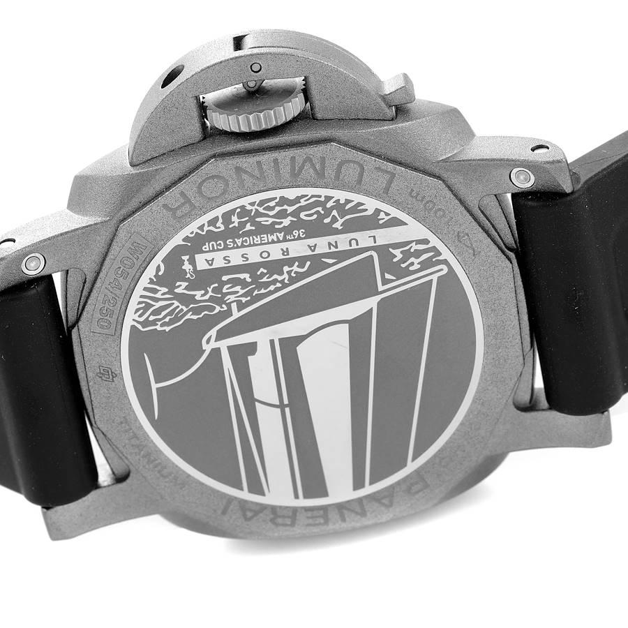 Panerai Luminor Luna Rossa GMT Titanium Carbotech Watch PAM01096 Unworn en vente 3