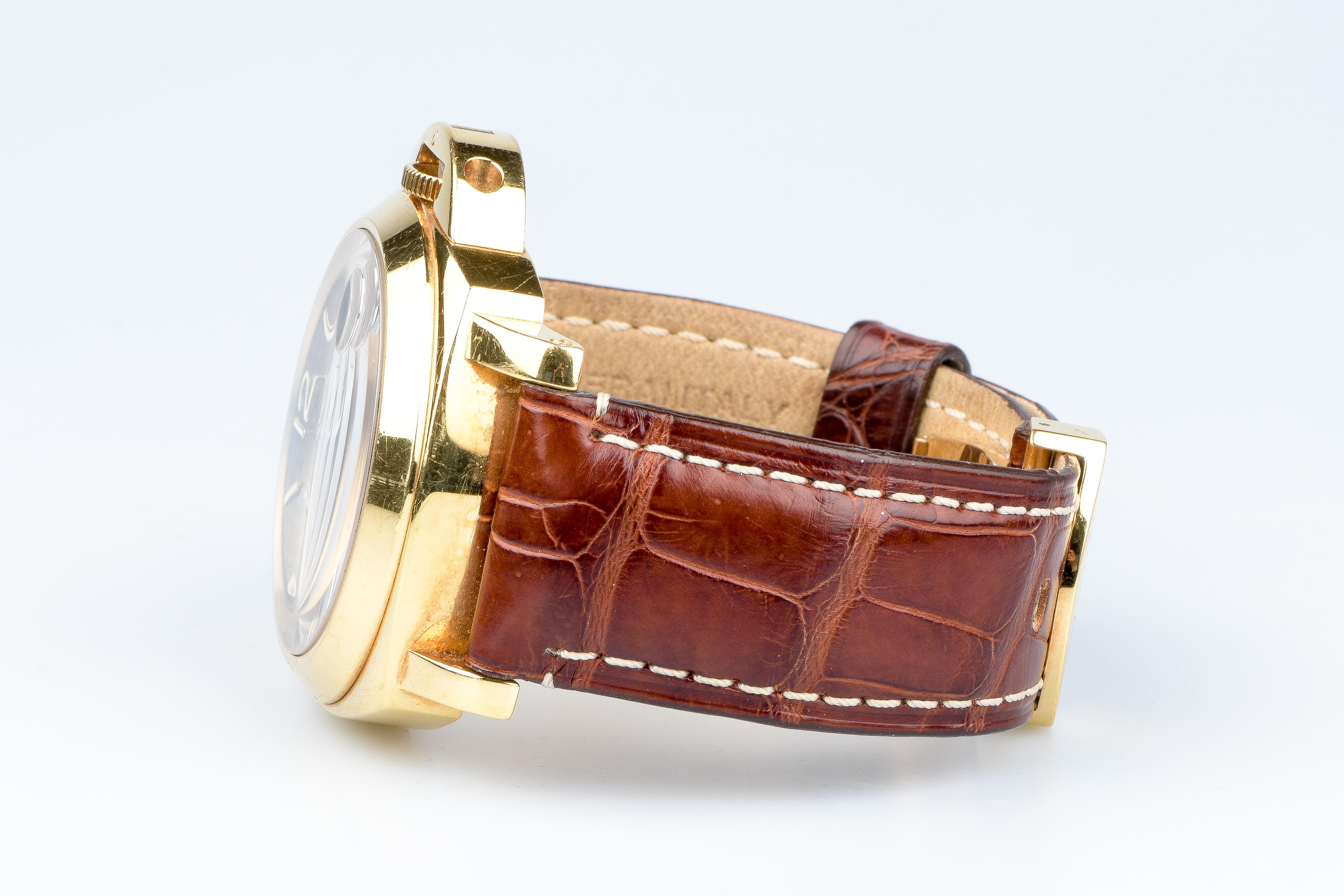 Panerai Luminor Marina 18 carat yellow gold watch 9