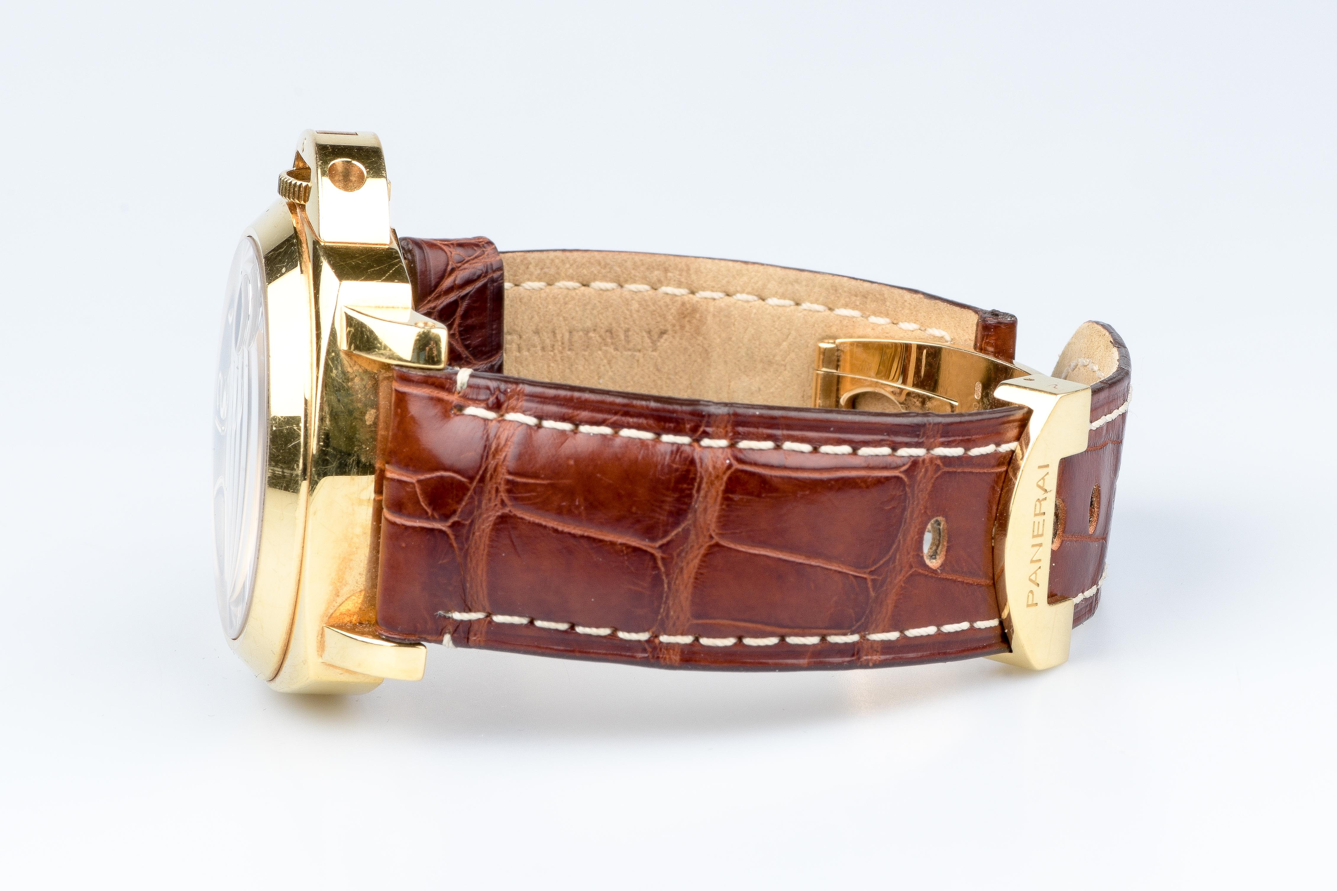 Panerai Luminor Marina 18 carat yellow gold watch 1