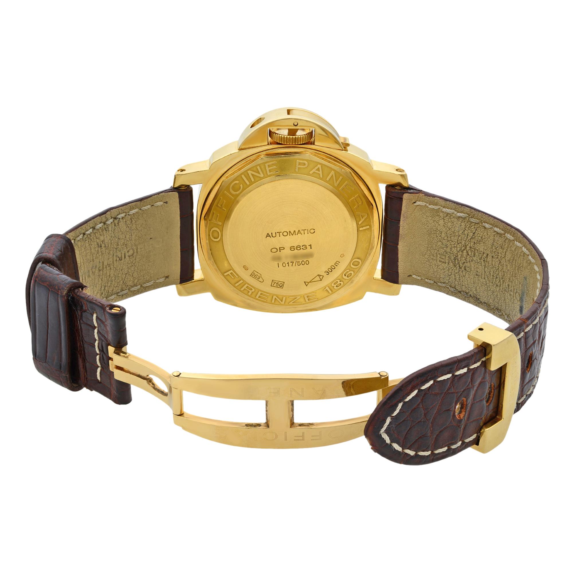 panerai luminor gold