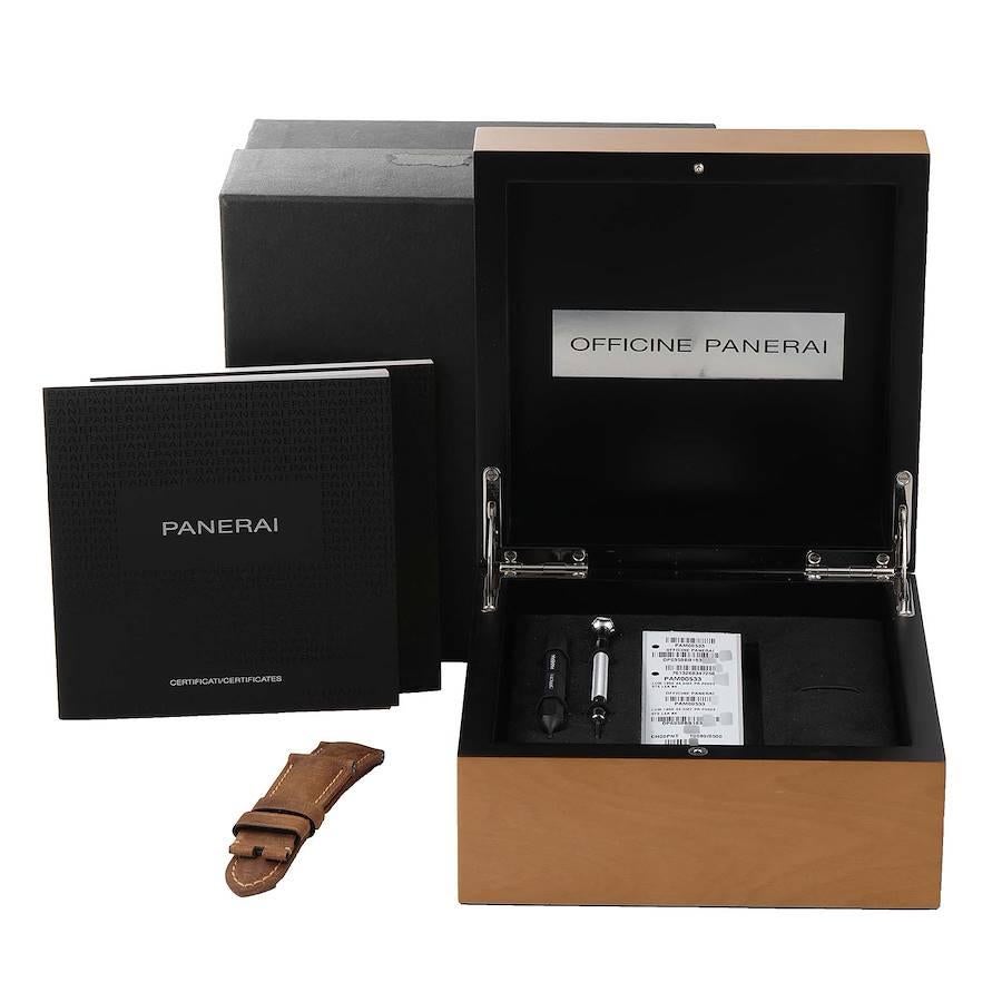 Panerai Luminor Marina 1950 10 Days GMT Watch PAM00533 Box Papers For Sale 7