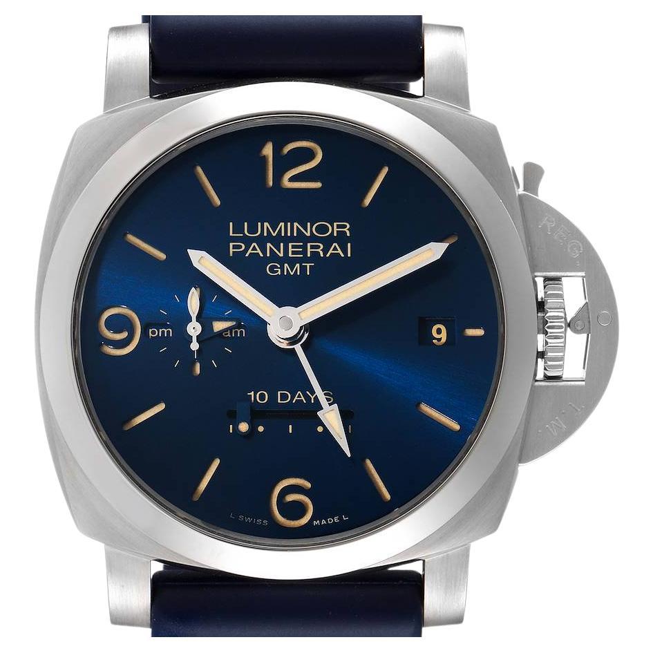 Panerai Luminor Marina 1950 10 Days GMT Watch PAM00986 Box Papers For Sale