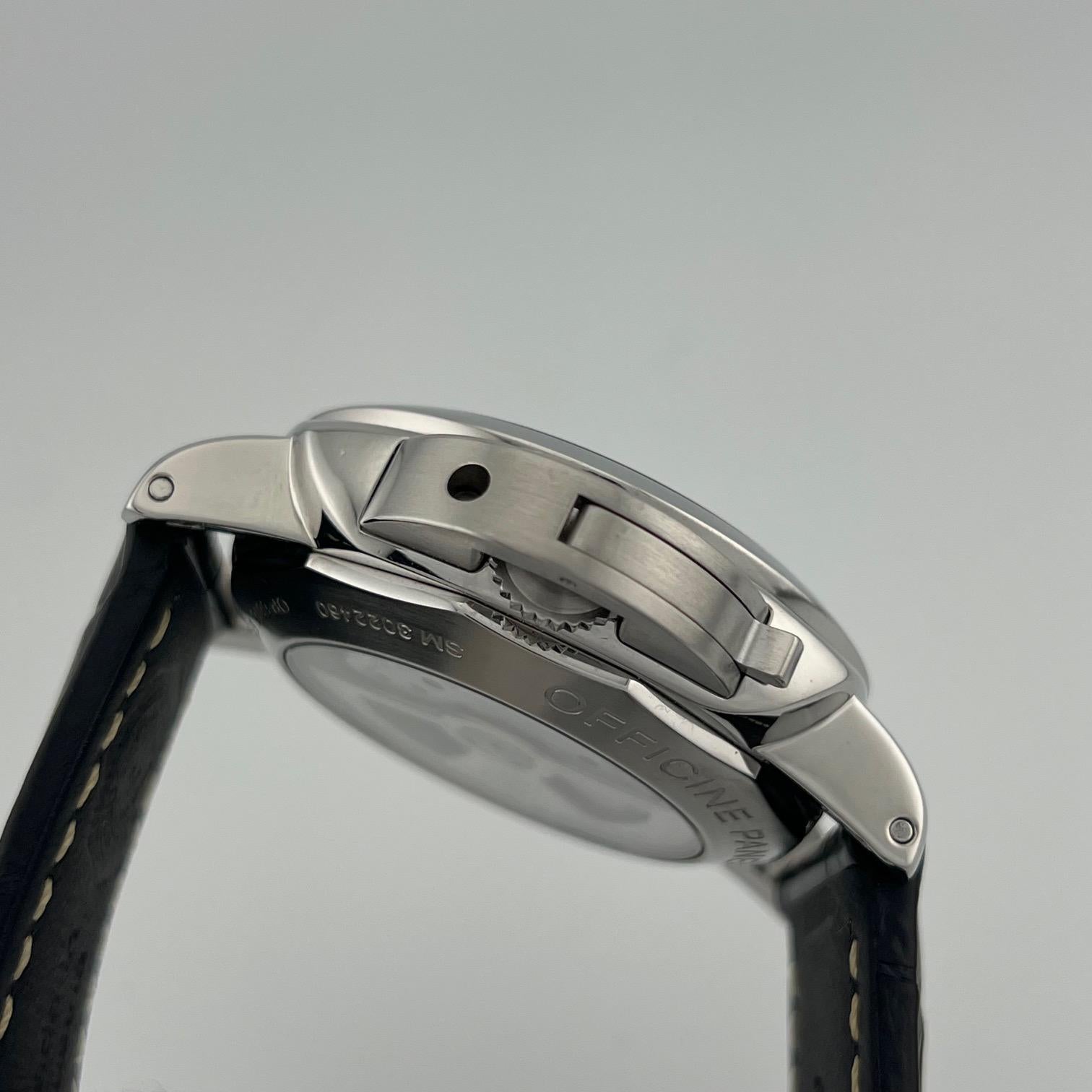 Panerai Luminor Marina 1950 3 Day PAM00359 PAM 359 44mm Stainless Steel In Excellent Condition For Sale In San Diego, CA