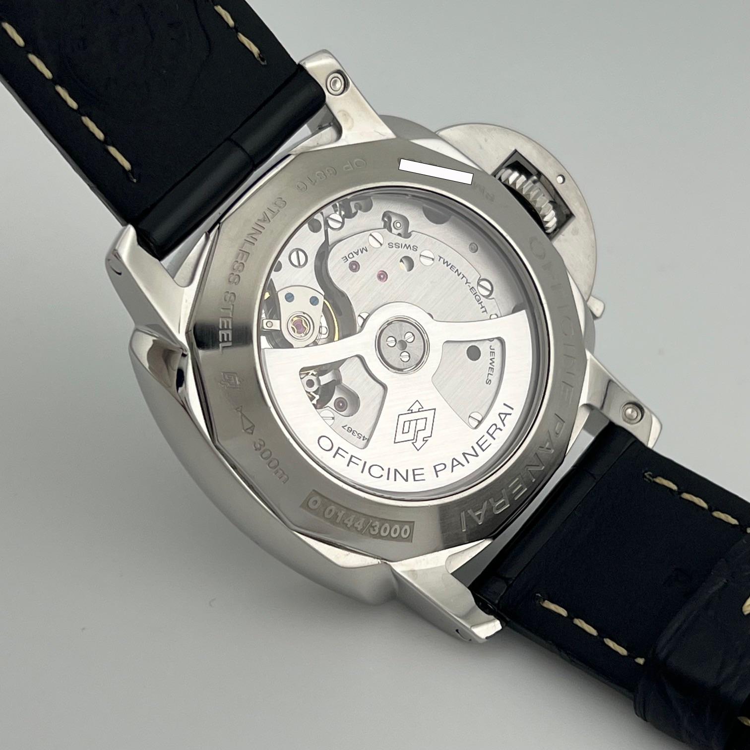 Men's Panerai Luminor Marina 1950 3 Day PAM00359 PAM 359 44mm Stainless Steel For Sale