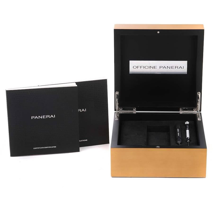 Panerai Luminor Marina 1950 3 Days Steel Mens Watch PAM01312 Box Card For Sale 4