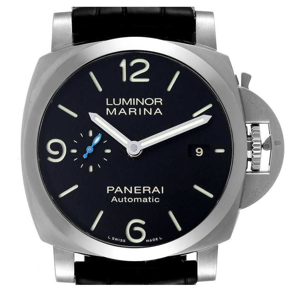 Panerai Luminor Marina 1950 3 Tage Stahl-Herrenuhr PAM01312 Box Kartenetui