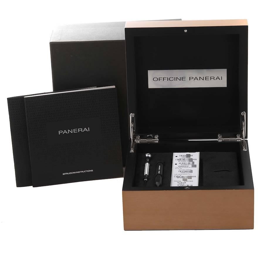 Panerai Luminor Marina Montre 3 jours en acier pour hommes PAM01312 avec boîte et papiers d'origine, 1950 7