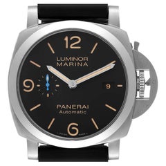 Panerai Luminor Marina Montre 3 jours en acier pour hommes PAM01312 avec boîte et papiers d'origine, 1950