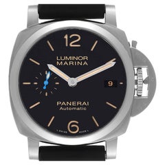 Panerai Luminor Marina 1950 42mm Black Dial Steel Mens Watch PAM01392