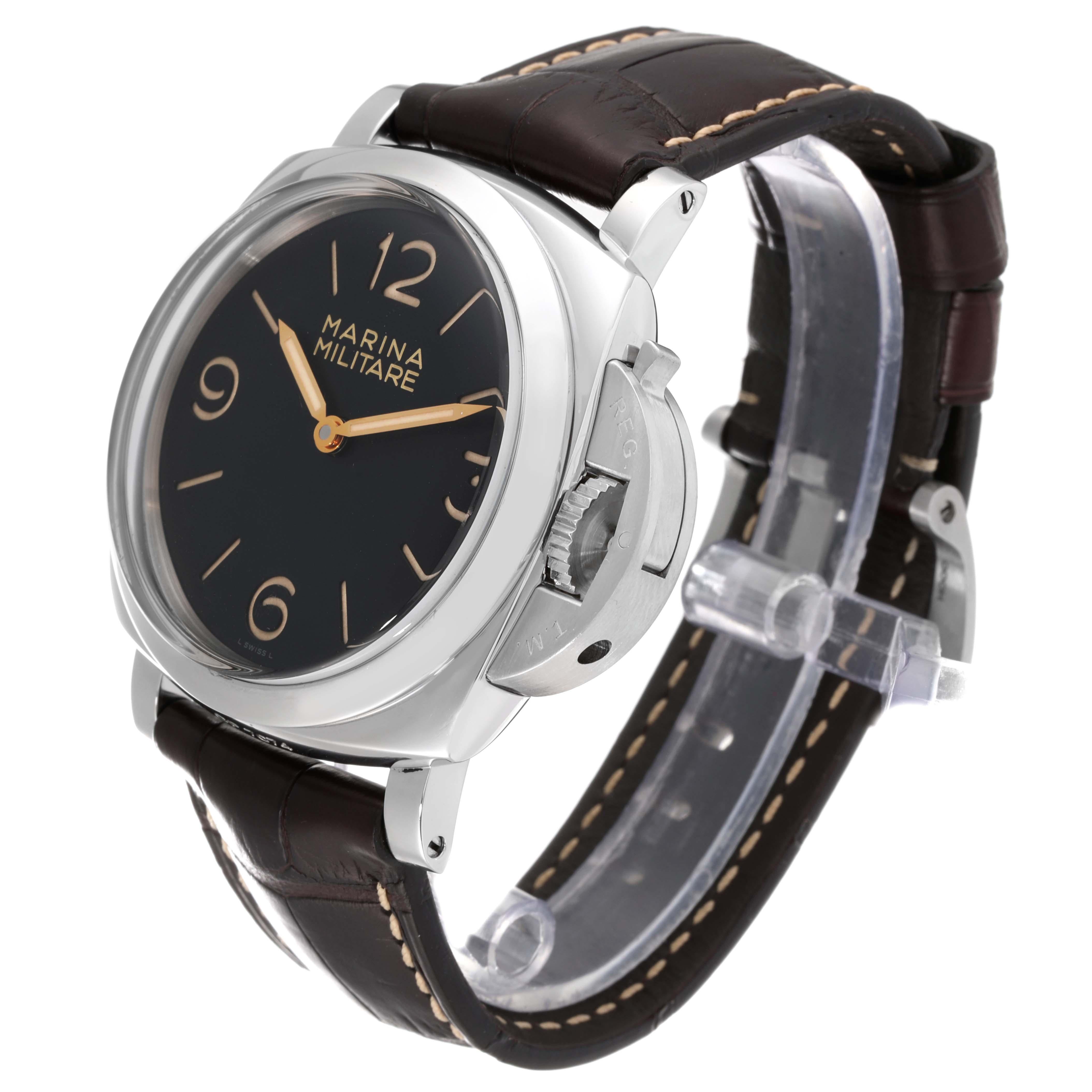 Panerai Luminor Marina 1950 Militärische Acciaio-Uhr PAM00673 Herren im Angebot