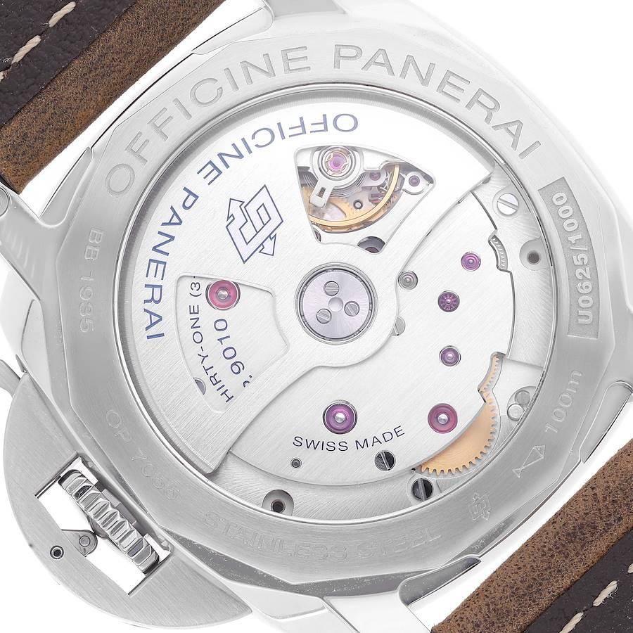 Panerai Luminor Marina 1950 weißes Zifferblatt Stahl Herrenuhr PAM01523 Box Karte 3