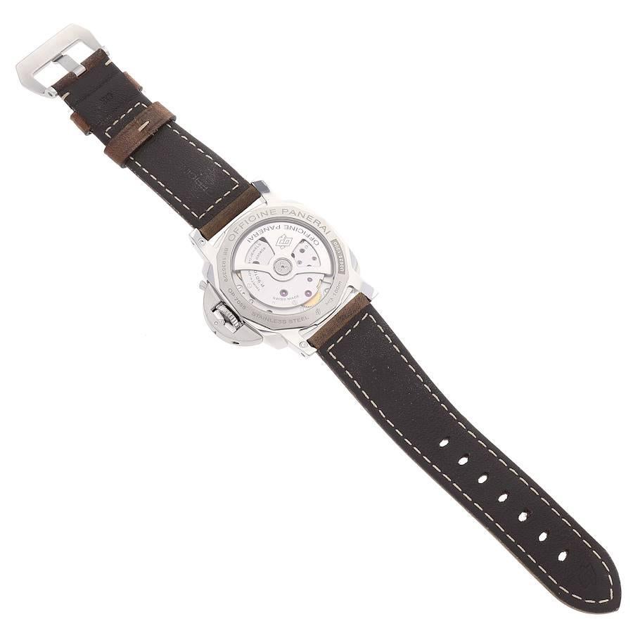 Panerai Luminor Marina 1950 weißes Zifferblatt Stahl Herrenuhr PAM01523 Box Karte 6