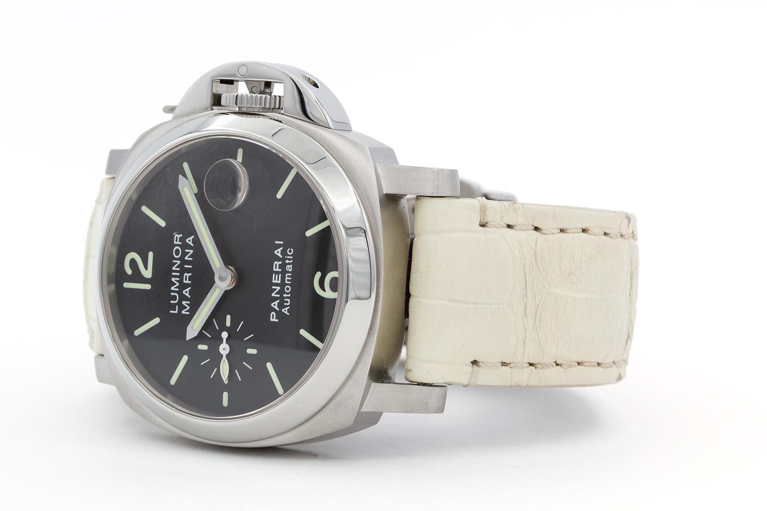 Contemporain Panerai Luminor Marina 40mm Automatic PAM00048 Boîte et papiers