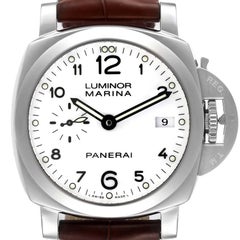 Used Panerai Luminor Marina 42mm White Dial Mens Watch PAM00523