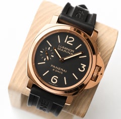 Montre Panerai Luminor Marina 44 8 Days en or rose 18 carats à remontage manuel PAM00511
