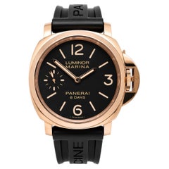 Montre Panerai Luminor Marina 44 8 Days en or rose 18 carats à remontage manuel PAM00511