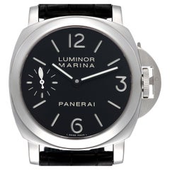 Used Panerai Luminor Marina 44mm Black Dial Steel Mens Watch PAM00111