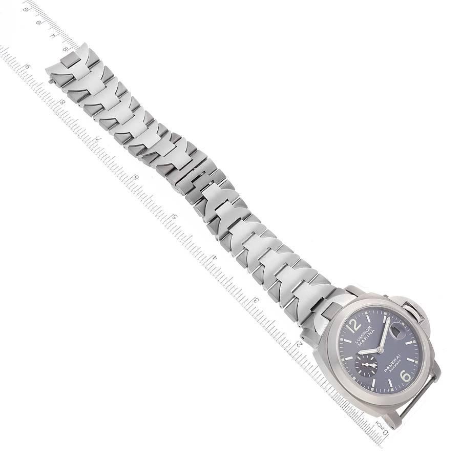 Panerai Luminor Marina Steel Titanium Mens Watch PAM00091 Box Papers 1