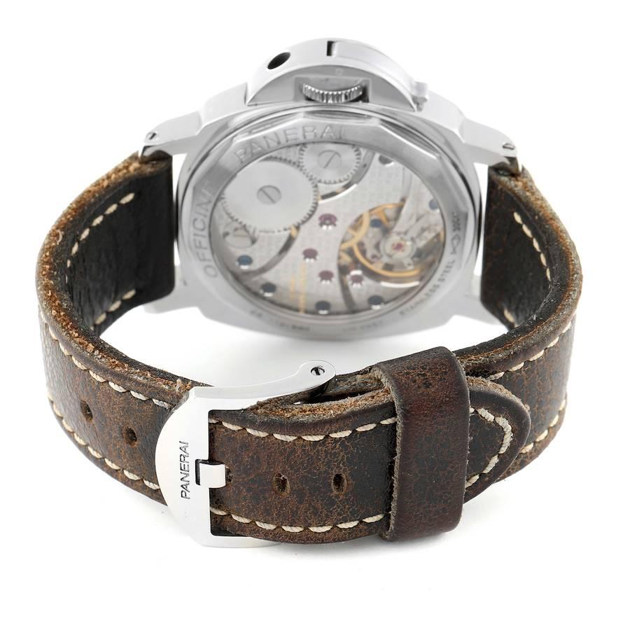 Panerai Luminor Marina Weiße Herrenuhr mit Zifferblatt PAM00113 Boxpapiere im Angebot 3