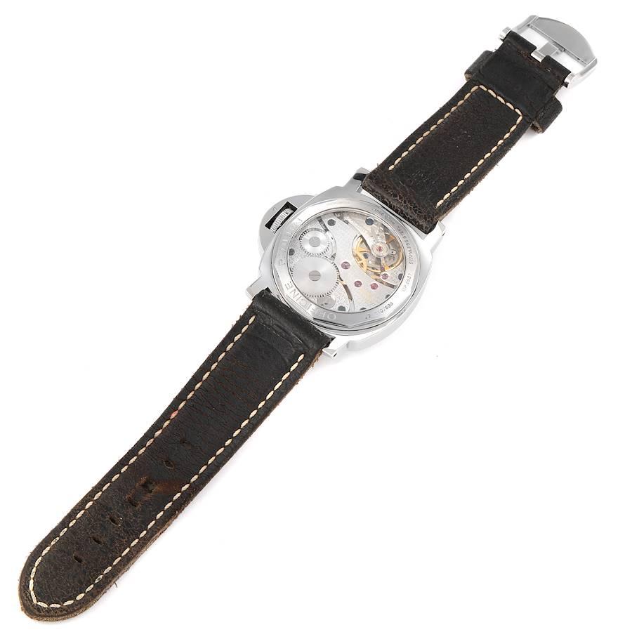 Panerai Luminor Marina Weiße Herrenuhr mit Zifferblatt PAM00113 Boxpapiere im Angebot 5