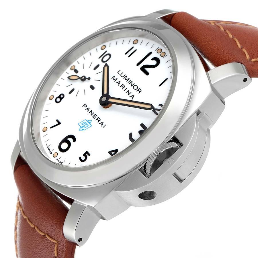 Panerai Luminor Marina Weißes Zifferblatt Stahl Herrenuhr PAM00660 Box Card 2