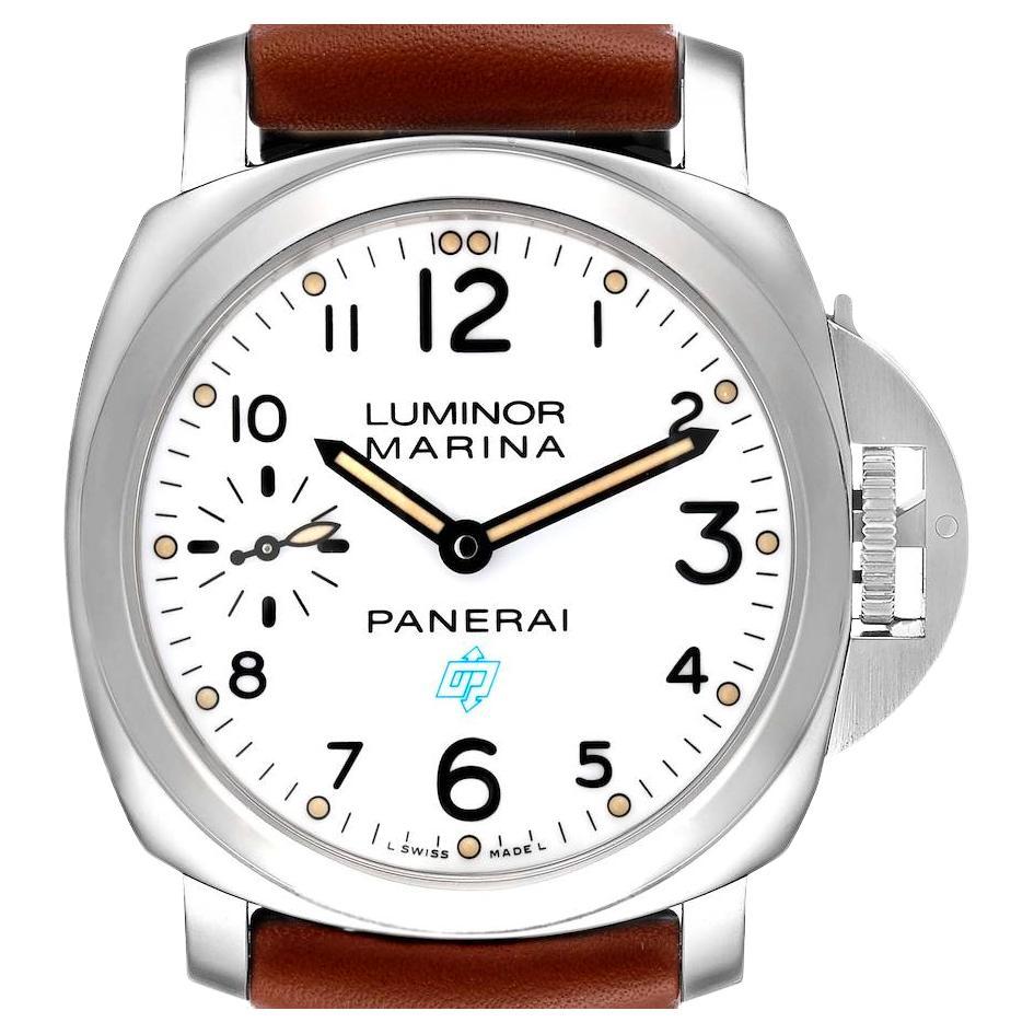 Panerai Luminor Marina White Dial Steel Mens Watch PAM00660 Box Card