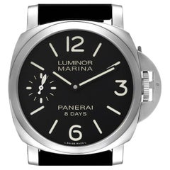 Used Panerai Luminor Marina 8 Days Mens Watch PAM00510 Box Card