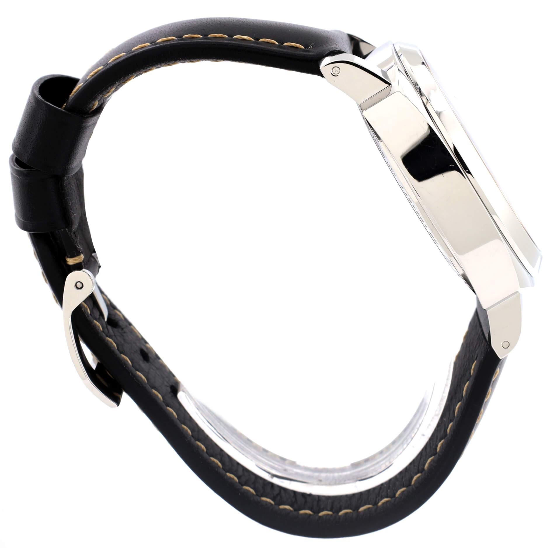 Panerai Luminor Marina 8 Tage Acciaio Handuhr aus Edelstahl und Leder für Damen oder Herren
