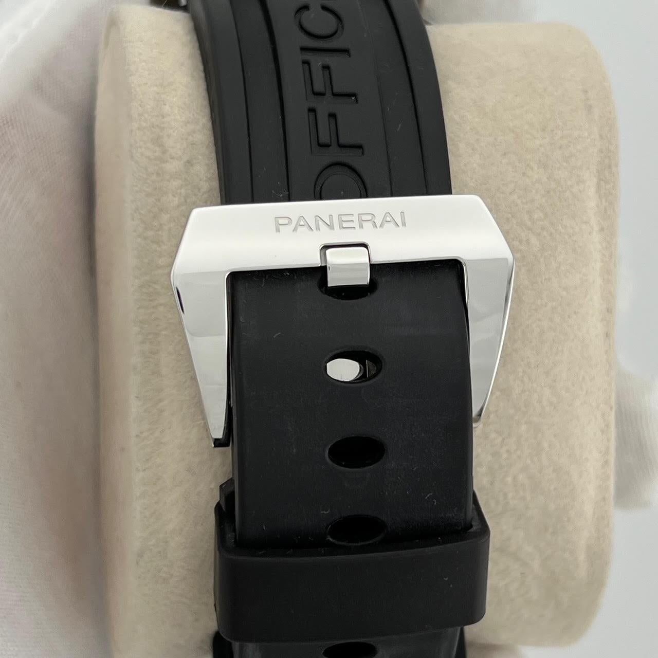 Panerai Luminor Marina 8 Days PAM 590 PAM00590 44mm Cadran noir Acier inoxydable Bon état - En vente à San Diego, CA