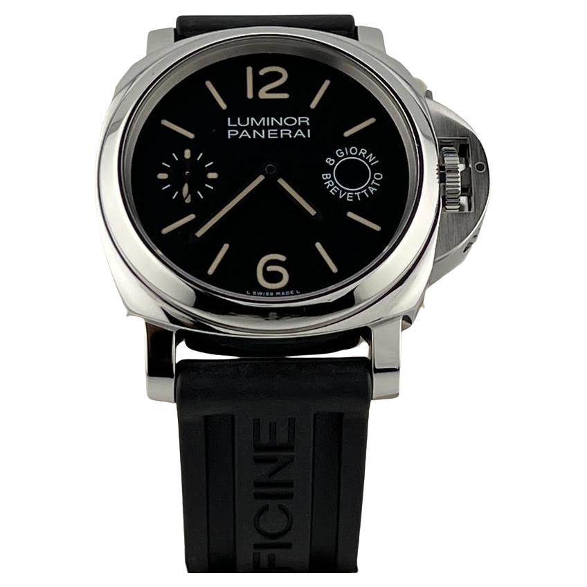 Panerai Luminor Marina 8 Days PAM 590 PAM00590 44mm Cadran noir Acier inoxydable en vente
