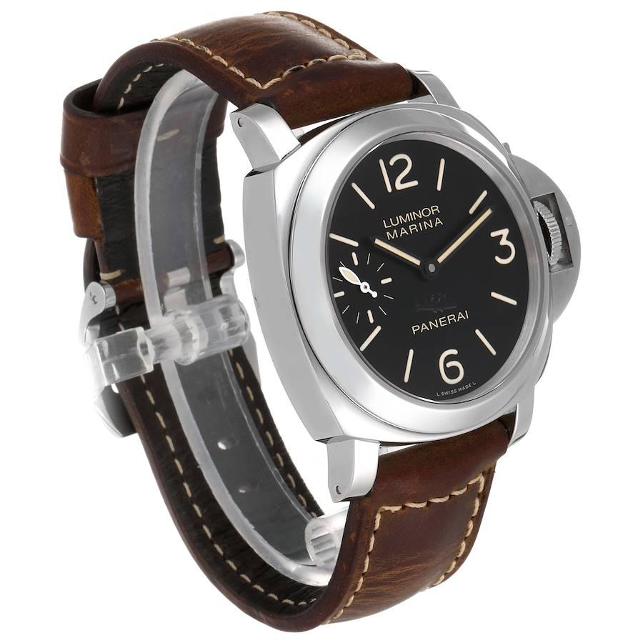 Panerai Luminor Marina Acciaio Stahl-Herrenuhr PAM00463 mit Box und Papieren im Zustand „Hervorragend“ im Angebot in Atlanta, GA