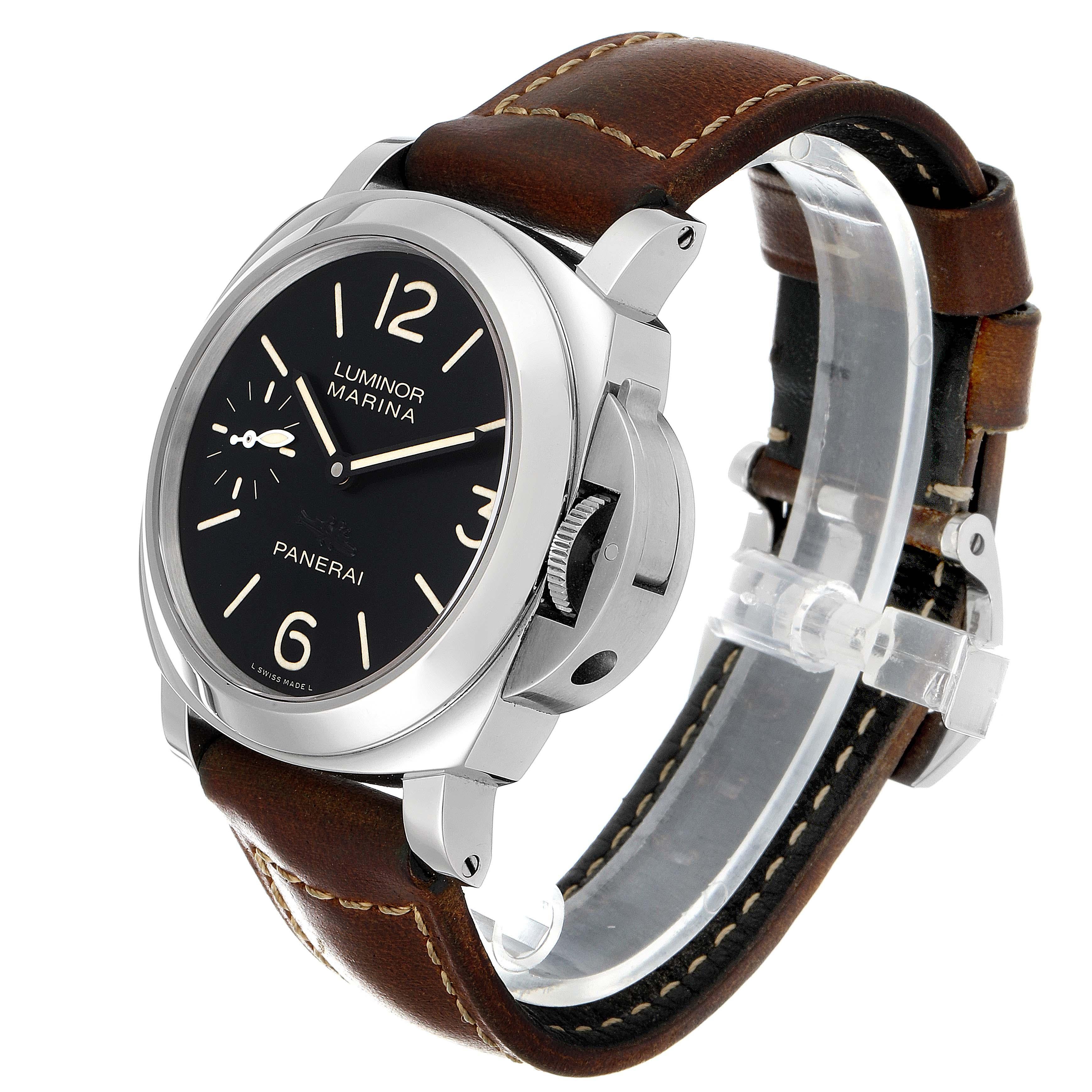 Panerai Luminor Marina Acciaio Stahl-Herrenuhr PAM00415 im Angebot 2