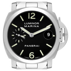 Panerai Luminor Marina Montre automatique pour homme en acier 40 mm avec carte boîte, modèle PAM00050