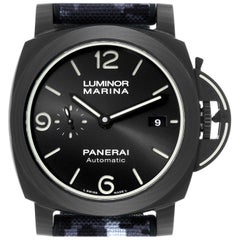 Panerai Luminor Marina Carbotech Titanium Mens Watch PAM01118 Box Card