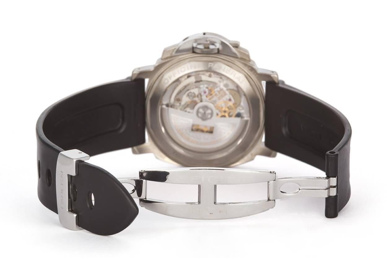  Panerai Luminor Marina Chronographe PAM 74 Zenith Movement 40mm titane Pour hommes 