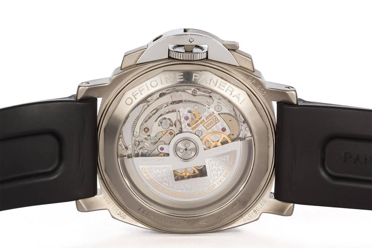 Panerai Luminor Marina Chronographe PAM 74 Zenith Movement 40mm titane 1
