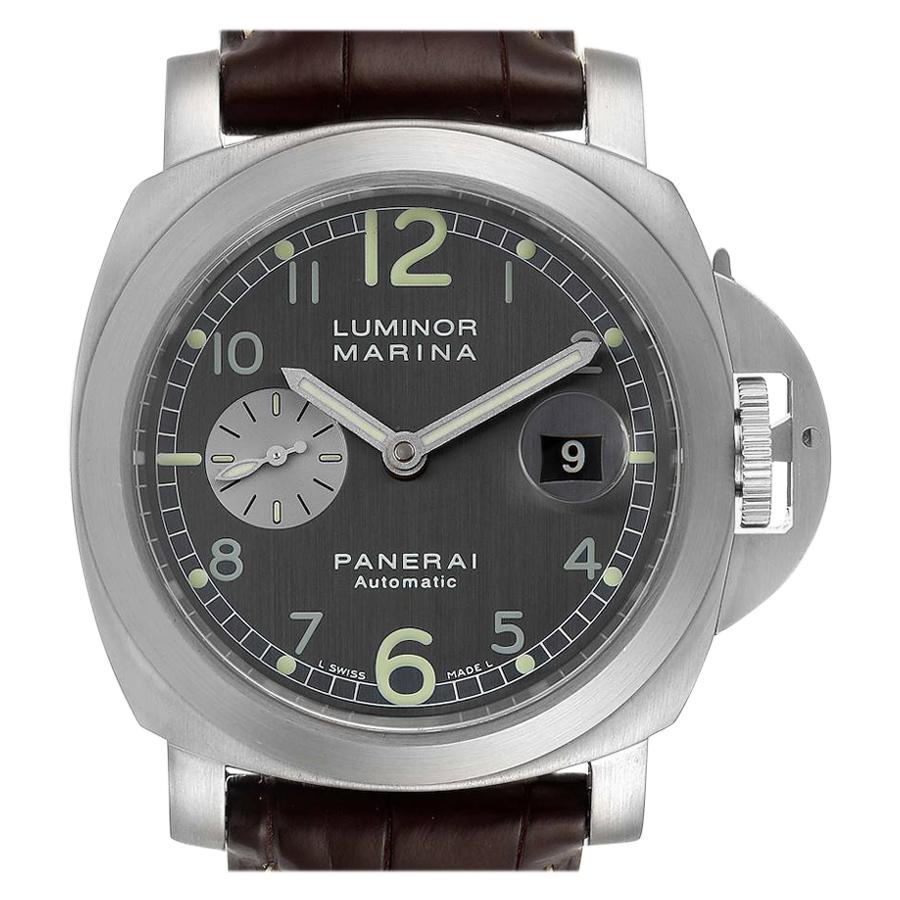 Panerai Luminor Marina Firenze Steel Men's Watch PAM00086 Box Papers For Sale