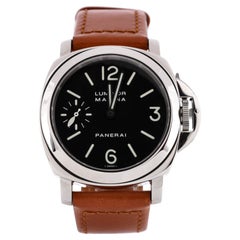 Panerai Luminor Marina Handuhr aus Edelstahl und Leder 44