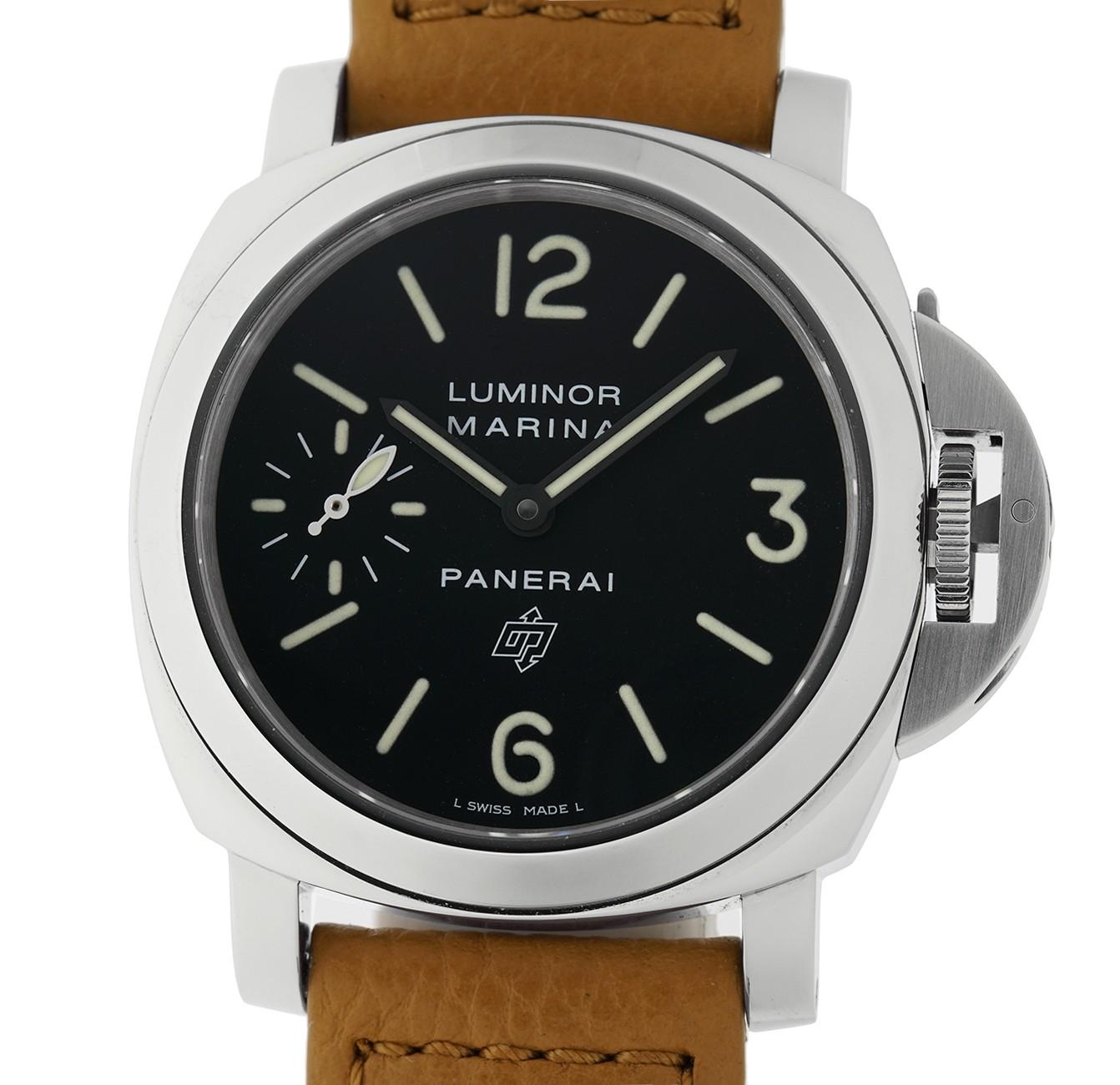 Panerai Luminor Marina PAM00005, Black Dial, Certified and Warranty In Excellent Condition In Miami, FL