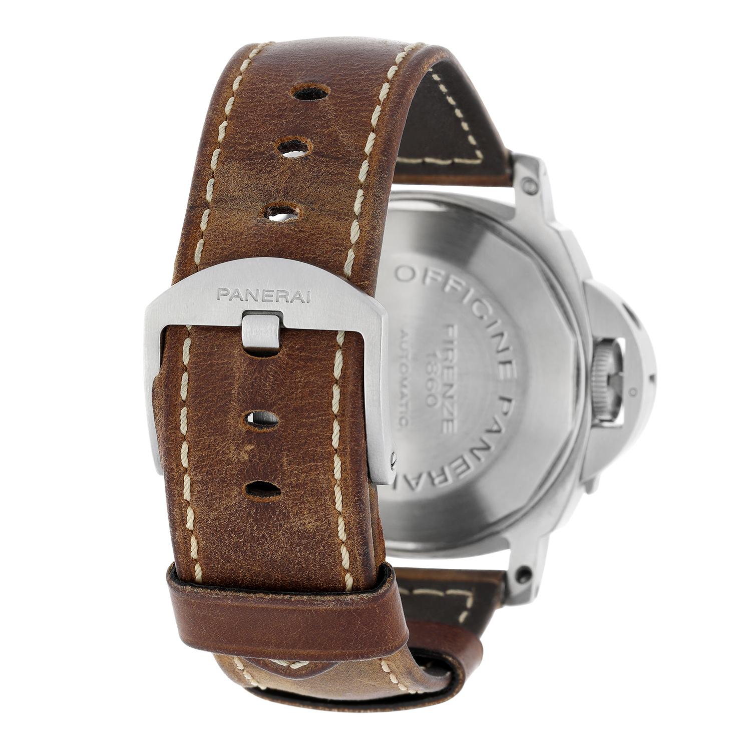 Panerai Luminor Marina PAM00104 Small Second Date Automatic Men's Watch For Sale 3